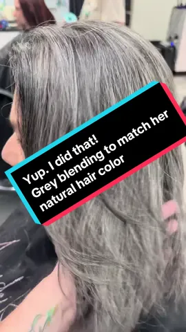 Natural blending is a tough one!! But it can happen with patience and dedication! #greyblending #hairtutorial #hairstylistsoftikitok #hairstyles #hairstylist #fyp