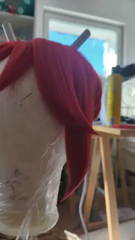 Soph has gone mad and is now flirting with their wigs 😍 #calneca #cosplay #wig #cosplaywig #vocaloidcosplay 