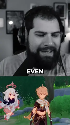 Meeting Amber in Genshin Impact #fyp #reaction #genshinimpact