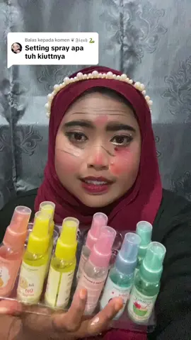 Membalas kepada @❦ 𝔉𝔦𝔮𝔞𝔥 🐍 #makeup #settingspray #toturial 