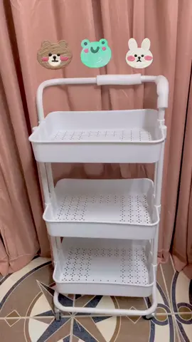 Kệ xe đẩy spa 3 tầng, kệ để đồ bỉm sữa đa năng#xuhuong