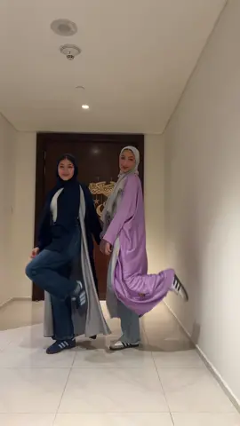 my mini me 🩶 #OOTD #modestfashion #abaya 