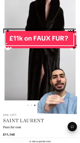 What do you think? Is it reasonable to pay this much for faux fur? I saw a post on Diet Prada page about how luxury prices have inflated to new heights and one of the examples was this faux fur coat by Saint Laurent. I just felt like I had to give my two cents #mobwifeaesthetic #fauxfur #fashiontiktok 