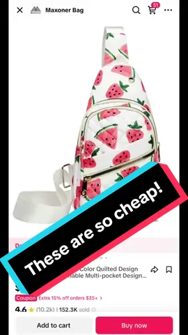 So cheap but so cute! #cheap #purse #bag #cute #fy #for #you #foryou #blessed #tiktokspringsale #tiktokshop #style #fashion 