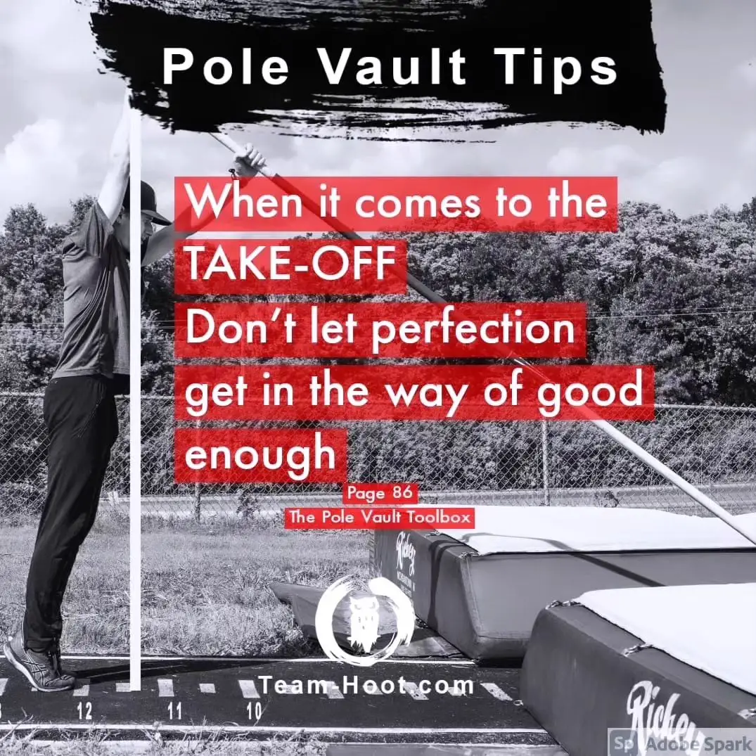 Why Your take-off step just isn't that important. 👇 After reading that, some of you may be ready to throw a snowball at my...snowballs, but hear me out. The take off step is better treated more like a long jump board, or a range of 6 inches (15cm). If your take off is supposed to be 11 give yourself a range from 10'9-11'3. If you hit the board, you're good to go. I made a video many moons ago presenting this idea called 