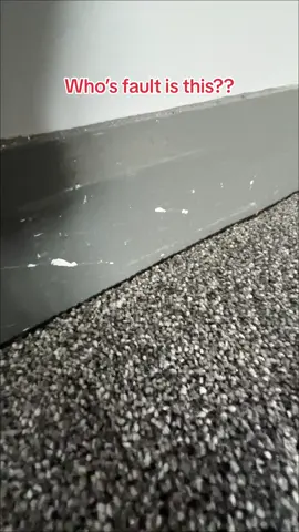 Is this my damage tgat i need to pay to fix or the painters?? #pov #satisfying #flooring #asmr #tiktokpoll 