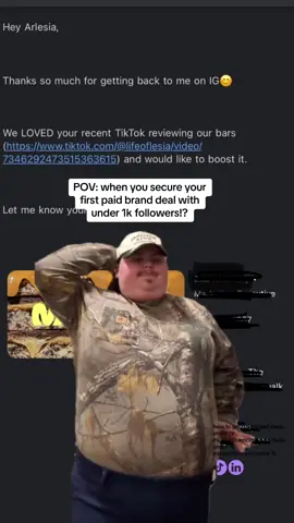 Soon i’ll be dropping how i secured this paid brand deal with under 1k followers on TikTok!! Follow if yall want the tea 🍵  how to get paid brand deals under 1k micro influencer brand deals under 1k micro influencer under 1k #CapCut 