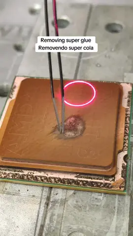 Removing super glue  Removendo super cola #superglue #removing #cleaning #limpando #cpu #asmr #satisfying #removendo 