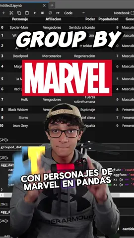 Sentencia Group By con pandas. #groupby #pandas #aggregate #python 