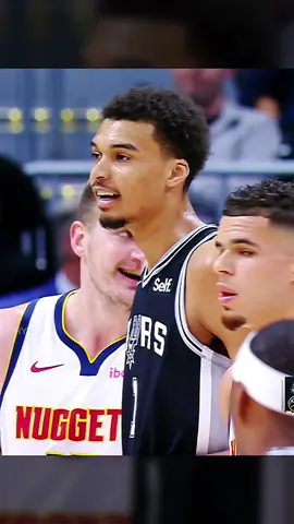 Wemby & the Joker were going at it 🔥😤 #NBA #basketball #fyp #foryou #foryoupage 