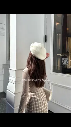 Hot beret hat inspired fashion style. #berethat#fyp#inspofashion #pinterestaesthetic 