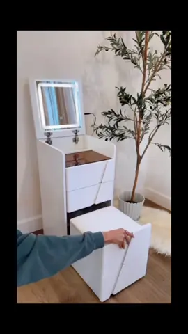 Dressing Table with  Mirrors Vanity Table Minimalism Dresser Variable Bedside Table Makeup Table