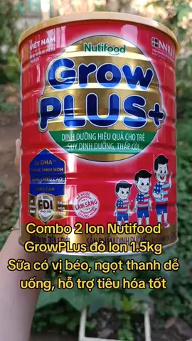 Combo 2 lon Nutifood GrowPLus đỏ lon 1.5kg#sữa #nutifoodgrowplus #sữa_grow_plus #nutifood #growplusdo #growplusđỏ 