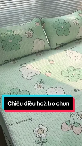 Chiếu điều hoà bo chun quá phù hợp cho mùa hè #otamabedding #giadungtienich #chieudieuhoacaosunon #chieudieuhoa #chieudieuhoabocdem #decor #tiktokshop 