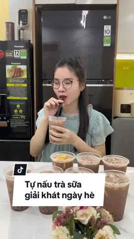 Tự nấu trà sữa tại nhà, đơn giản mà thơm ngon. Cả nhà thử nha #onici #trasua #xuhuong 