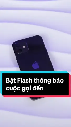 Cách bật flash thông báo cuộc gọi đến 😀#xuhuong #thanhcongnghe #iphonetricks #LearnOnTikTok #cellphonesvn #tipsandtricks #iphone  