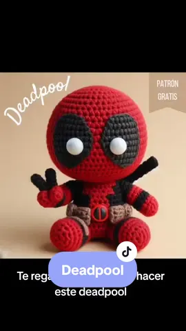 Patrón de Deadpool amigurumi 🧶  👉🏻Ve al enlace en mi perfil para más patrones #amigurumis #amigurumi #amigurumiscrochet #amigurumispersonalizados #amigurumistiktok #amigurumislove #amigurumisenespañol #parati #paratiiiiiiiiiiiiiiiiiiiiiiiiiiiiiii #deadpool 