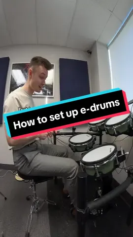 How to set up your electric drum set! 😁 Featuring this beautiful @donnermusic_official DED-500 🥁 One big advantage about electric drums is that they’re super customizable. The drums are shallow, and each piece of the kit can slide around to sit exactly where you want it to. The problem with that is that some beginner drummers end up with some CRAZY setups because they don’t know where the parts of the kit are supposed to go relative to their body. I hope this video helps to clear that up! Once you have your kit out of the box and roughly in position, use this video to fine tune 😁 Promo code JacobW gets you 15% the entire Donner webstore! Link in my bio to check it out. #donnerded500 #donnerartist #donnerdrumset #donnerelectricdrumset #donnermusic #drums #drummer #electricdrums #edrums #drumlesson #groove #pocket #drummer 