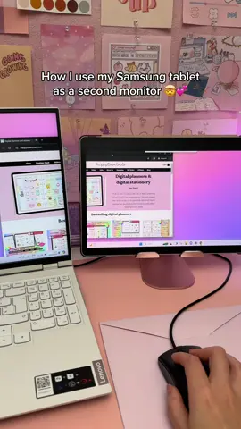 Using my galaxy tab S9+ as a second monitor 🤯 Come learn more Samsung tips with me on my YT channel 💕 #galaxytabs9 #samsunggalaxy #samsungtablet #samsungtips #androidtips #galaxytabs9plus #samsunggalaxytab #galaxytabs9ultra 