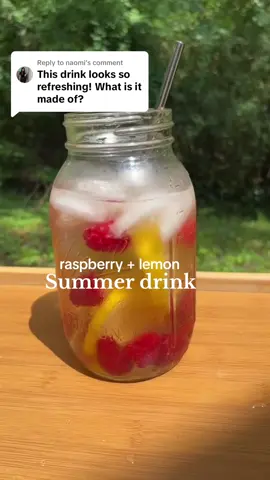 Replying to @naomi such a pretty drink! #drink #fruit #raspberry #lemon  #guthealth #guthealing 
