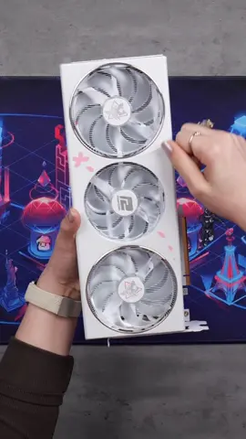 This GPU is so Adorable 😍☺️ This is the New Sakura Edition Hellhound Rx 7800XT gpu from Powercolor and I plan on doing a full build with the matching psu from seasonic Make sure to follow because I will be giving away this build! #pcbuild #pcgaming #pc #GamingSetup #techtok #gamergirls #pinkgamingsetup #pinksetup #girlgamers #kawaiiaesthetic 