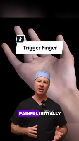 Trigger finger happens when a tendon in your finger gets inflamed and catches in its sheath.  This can cause pain, clicking, and even getting your finger stuck bent. There are non-surgical treatments like splinting and steroid injections that can help in some cases. But if those don’t work, surgery might be the answer Surgery is quick (usually under 30 minutes) and effective.  Afterwards, you’ll likely wear a splint for a while and do hand therapy to regain full motion #triggerfinger #fingerinjury #handinjury #orthopedicsurgeon 