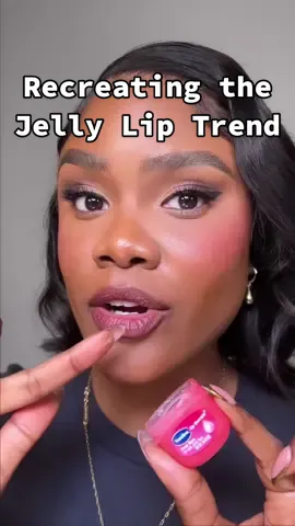 Let me show you how I like to create the viral jelly lip trend using @Vaseline Brand Rosy Lip Therapy Mini 😌 Available at Target ✨ #VaselinePartner #liptutorial #Vaseline