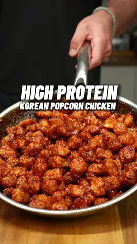 High Protein Crispy Korean Popcorn Chicken! 🔥🍗🇰🇷 #mealprep #highprotein #koreanpopcornchicken #koreanfriedchicken #tastymealprep #easymealprep #lowcalorierecipes #gymfood #musclegain #fatloss #highproteinrecipes #panaceapalm #EasyRecipes ONLY 483 calories! Easy High Protein Meal Prep😋 Check out my high protein cookbooks for over 100+ recipes just like this one! 📕👨🏽‍🍳 (link in bio) Serves 4: 🍽️🍽️🍽️🍽️ Calories & Macros 📊 Per Meal: 495 calories  50g P | 68g C | 3g F Popcorn Chicken - 800g chicken breast (I get mine from @musclefooduk use code PANACEA!) - tbsp black pepper - 20ml soy sauce - 1 egg Korean Glaze  - 60ml soy sauce - ﻿﻿80ml water - ﻿﻿2 tbsp low cal ketchup (brand: Heinz 50% less) - ﻿﻿3 tbsp gochujang paste (found is most supermarkets) - ﻿﻿2 tbsp rice vinegar - ﻿﻿2 tbsp honey - ﻿﻿30g brown stevia (brand: pure via) Sweet Sticky Rice - 200g uncooked sticky rice (brand: Tesco) - 3 tbsp rice vinegar - tbsp sweetener - Salt to taste Cook to instructions then allow to cool for 10 minutes before adding 3 tbsp of rice vinegar, a tbsp of sweetener and salt to taste, mix again Garnishes - Chopped green onions (green parts) - Sesame seeds Storage & Heating ♨️ - Store for up to 5 days in the fridge  - To reheat, add a tsp of water and microwave for 3 minutes partially covered, once heated through mix well and enjoy! Check Out My High Protein Cookbooks for 100+ Recipes just like this one! (link in bio)👨🏽‍🍳📕