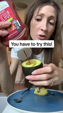 Dont knick it til you try it 🤯  #cottagecheese #avocado #ketchup #cottagecheeserecipe 