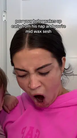 he made waxing my nose 300000x more fun and less painful;) with his help hahah #wax #nosewax #naptime #SelfCare 