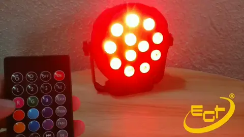 Mini Par 12 Led de muy buena potencia, full color RGB, 9 colores y 3 funciones #viral #wash #lucesdj #iluminacionsonidera #iluminacionled #lucesescenario #dj #lucesdiscoteca 