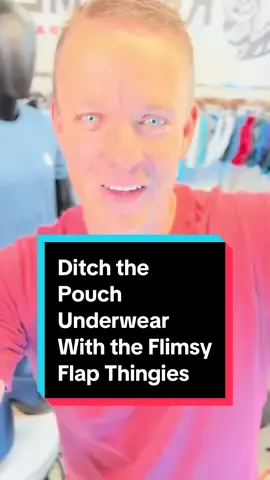 Ditch the pouch underwear with the flimsy flap thingies! #noflaps #foryourpackage #fyp #realmenapparelcompany #mensunderwear #ABCDpouch #pouchunderwear 
