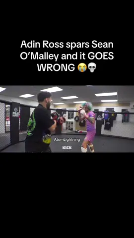 Adin Ross spars Sean O’Malley and it GOES WRONG 😭💀 (tiktok this is a spar done by professionals) #adin #adinross #adinrossclips #viral #trending #xyzbca #seanomalley 