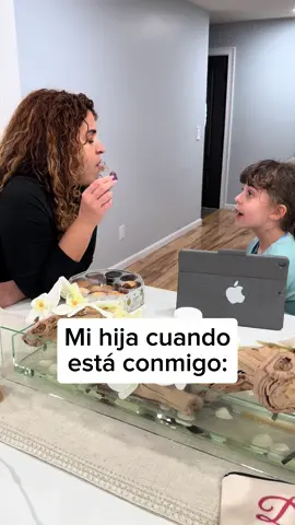 Mi hija cuando ve a su papá se convierte en una bebe 😒😂 #4plusone 