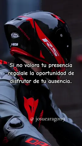 Si no valora tu presencia regálale la oportunidad de disfrutar de tu ausencia.. #josuearagon9 #letras #frases #sígueme_sigueme_para_ver_mas 