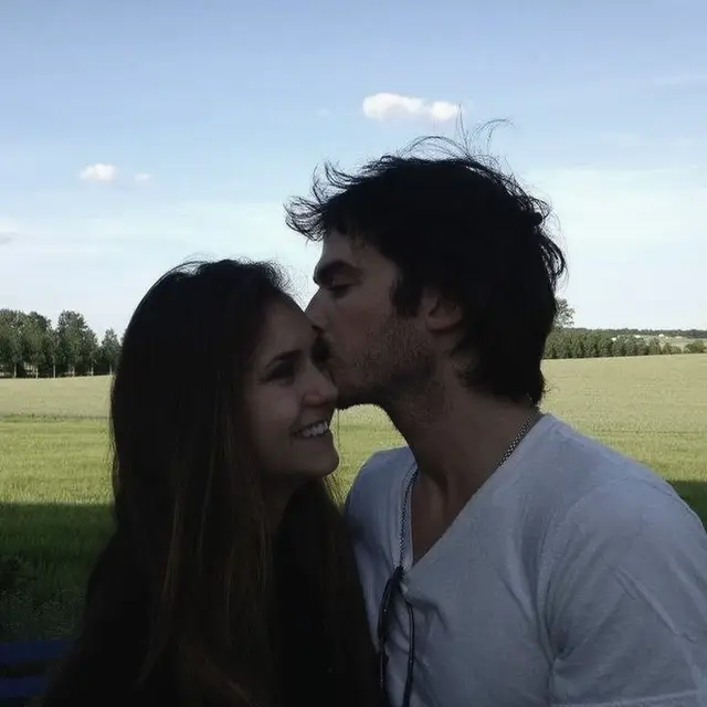 <3 #ninadobrev #iansomerhalder #thevampirediaries #tvd #tvdu #nian #delena 