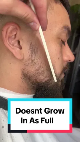 How to fix a beard that doesnt grow in as full  #barber #haircut #taper #beard