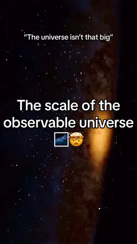 The size of the observable universe, it could even be alot bigger 🤯 #universe #scale #massive #size #zoom #mindblown #mindblowing #scary #space #astronomy #fypシ゚viral 