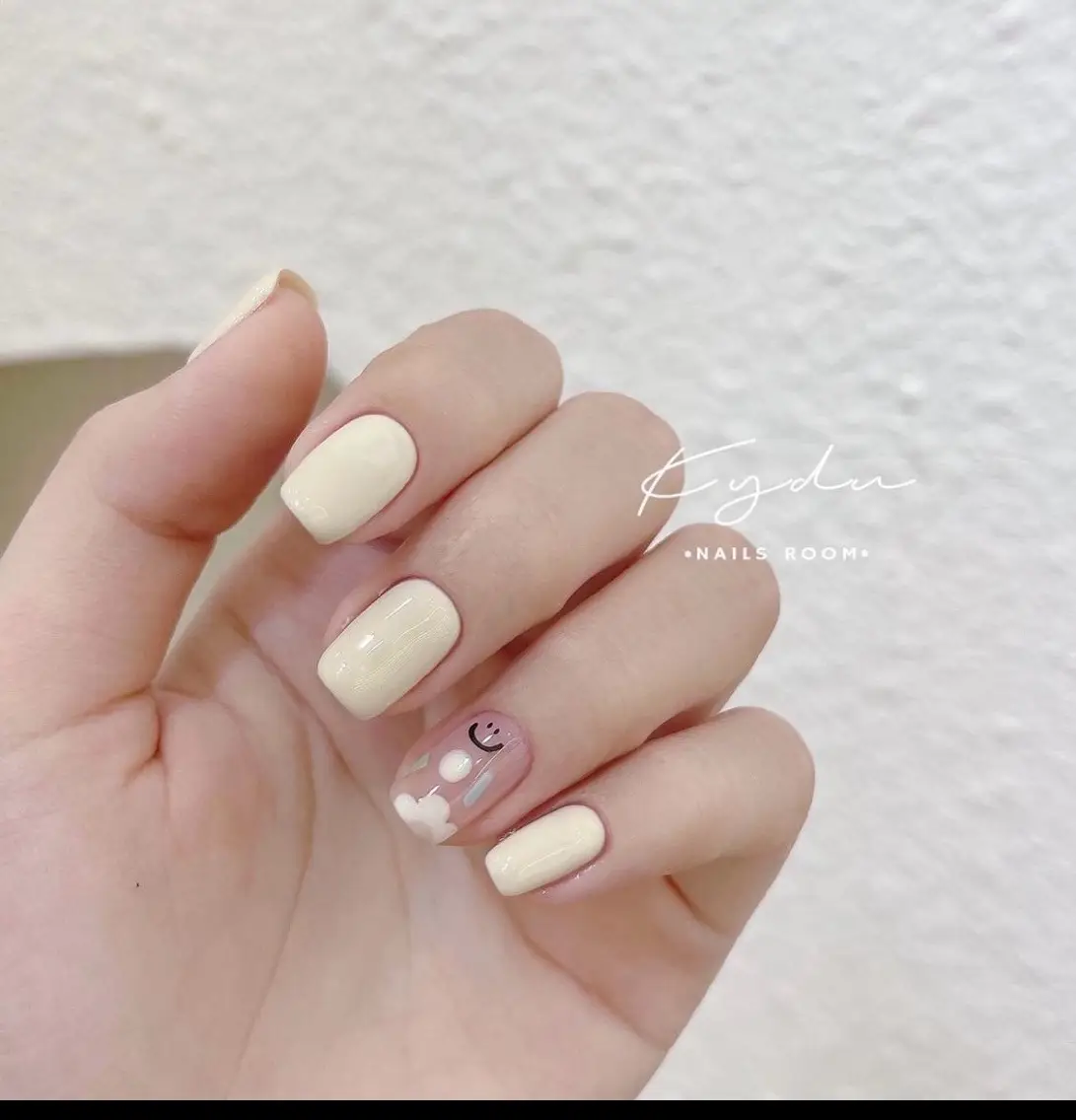 Mẫu nail móng ngắn 💅🏻#mẫumongdep #nails #tayxinhnaildep 