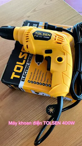 Máy khoan điện Tolsen 400W#xuhuongtiktok #diennuocgiatot #thietbigiadung #kimkhi #tolsen 