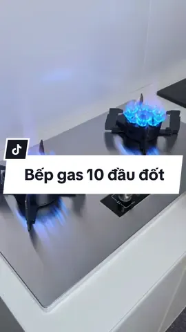Bếp Gas Lật 10 Đầu Đốt Thông Minh, Tích Hợp Hẹn Giờ, Cảm Biến Tự Ngắt Gas, Khóa An Toàn. Giúp Tiết Kiệm Gas^{}•!!! #nhabep #phongbep #noithatgiadinh  #bepgas #bepgas9daudot #bepgascamung #giadungbep #giadungbepxinh