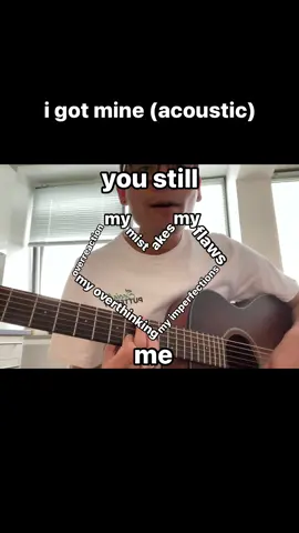 despite my mistakes, my flaws, my imperfections, my overthinking n my overreaction, u still love me💜 i got mine acoustic #igotmine #acoustic #guitar #lovers #atlas #rnbvibes #fyp #fypシ 