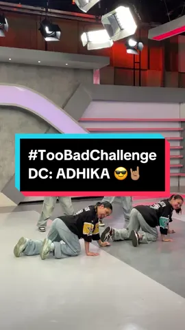 @ADHIKA #TooBadChallenge performance at @Dapat Alam Mo! studio!  #adhika #toobadchallenge #dapatalammo #fyp #dancetutorial #dance #foryou 