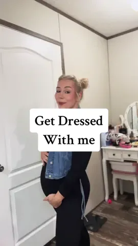 Get dressed with me & style a black bodysuit for my weekly bump pictures!  🖍️🌈🩵 #getdressedwithme #getdressed #grwm #getreadywithme #pregnant #pregnancyoutfits 