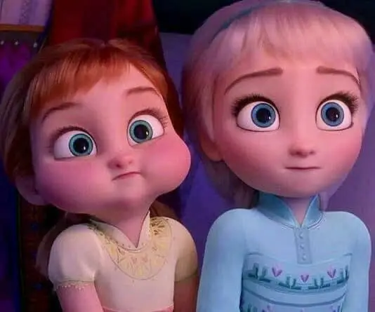 anna and Elsa childhood pics #fyp #frozen #elsa #anna #cutephoto #fypシ 