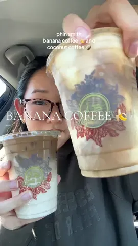 have you ever tried banana coffee?! it’s my new obsession 😍😍😍 #phinsmith #phinsmithcoffee #phinsmithlasvegas #gardengrove #orangejuice #occafe #cafe #coffee #bananacoffee #coconutcoffee #fyp 