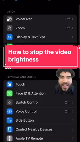 How to stop tiktok from auto brightening. Sertings > accessibility > Display and text size > Turn on ‘Reduce White Point’ Screen gets too bright. Stop brightness. Screen too strong.