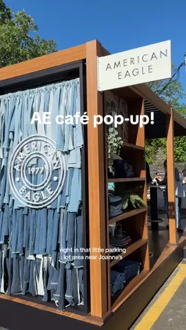 @American Eagle in atx!! The pop up is happening from april 4-6 9am-3pm so go treat yourself to a free coffee☕️👖👖