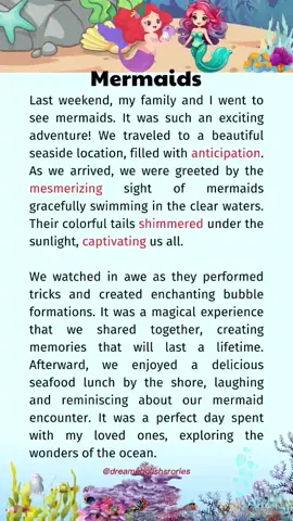 Mermaids #english #learnenglish #englishstories #learnenglishdaily #dreamenglishstories #dreamenglishstories #dailyenglish #dailystories 