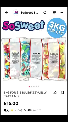 3kg sweets for £15 Bargain  @SoSweet #sosweetshop #ad #viralsweets #fizzysweets #picknmixsweets #bulkbuy #sosweet 